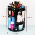 3 Pcs Rotating Makeup Holders Organizers Set, Durable 360 Spinning Makeup Racks Cosmetic Carousel Plastic Storage Shelf